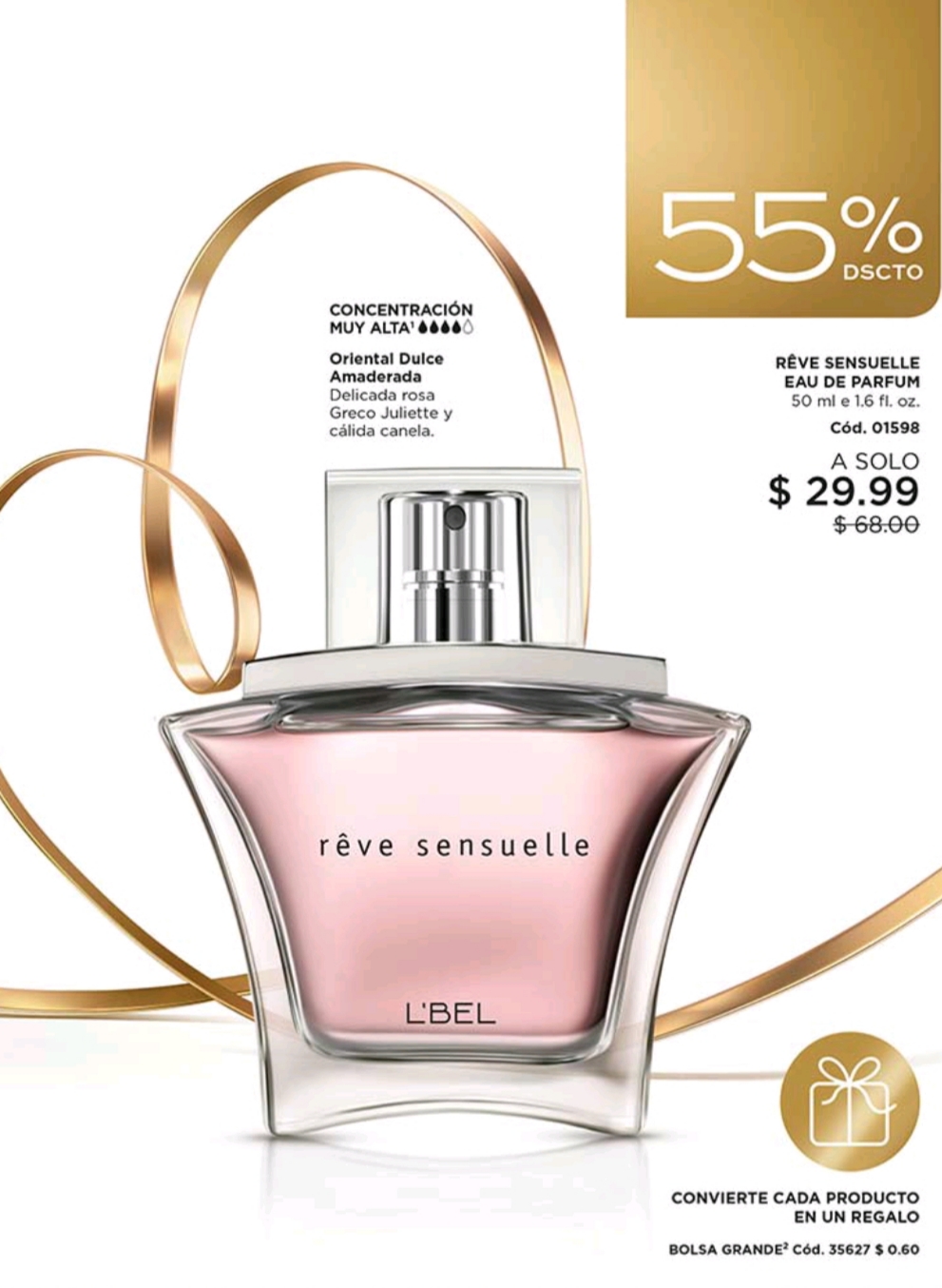 Perfume femenino Réve Sensuelle de L'bel