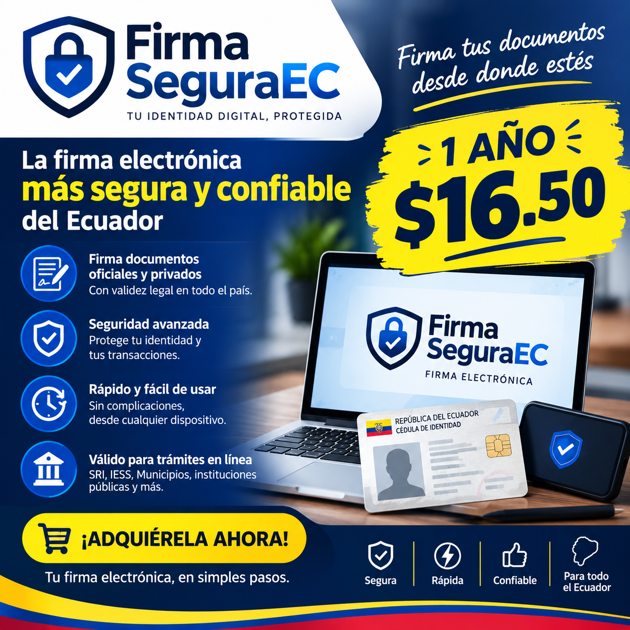 🔐 ¡Firmas Electrónicas en Ecuador! Trámite Ágil, Seguro y Confiable