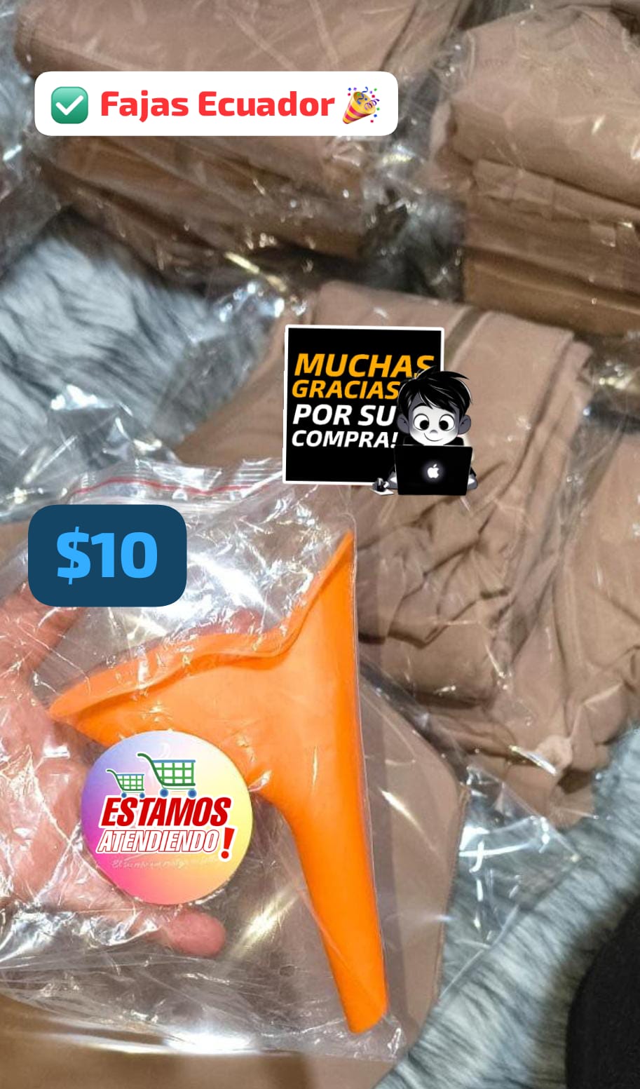 Fajas, Medias Antiembolicas, Cojín BBL Gluteos, Urinario Femenino y Demás Productos.