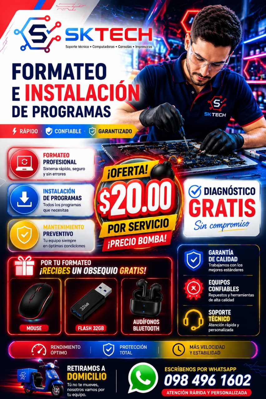 Formateo e instalación de programas