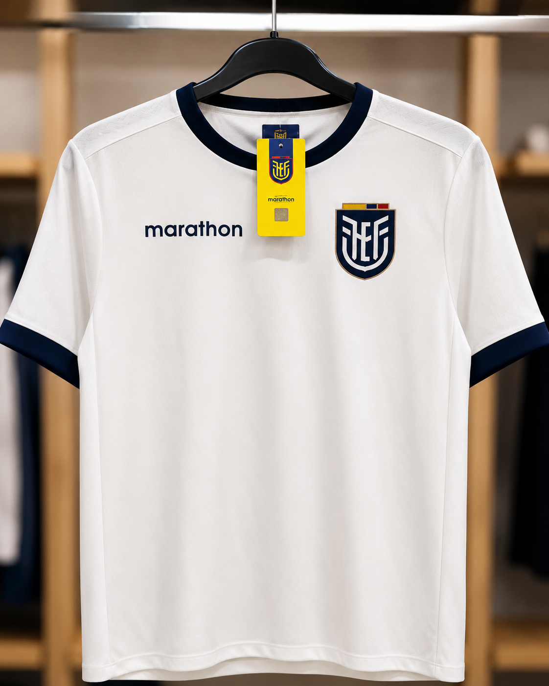 Camiseta de la Selección de Ecuador blanca – Diseño deportivo Marathon