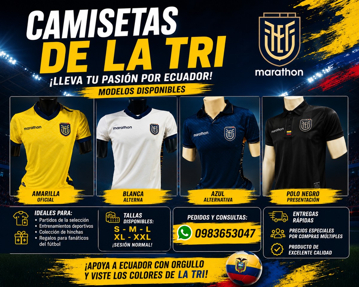 ¡Luce los colores de Ecuador con orgullo!