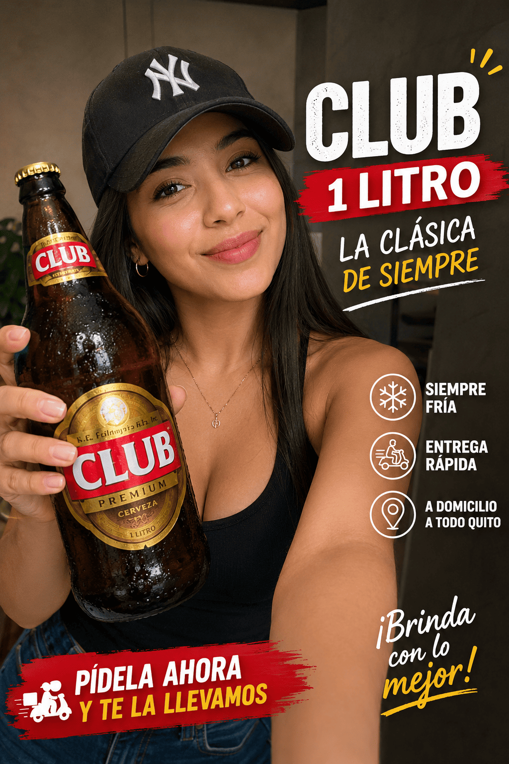 🍺 Cerveza Club 1 Litro Fría a Domicilio | Entrega Rápida con Envase