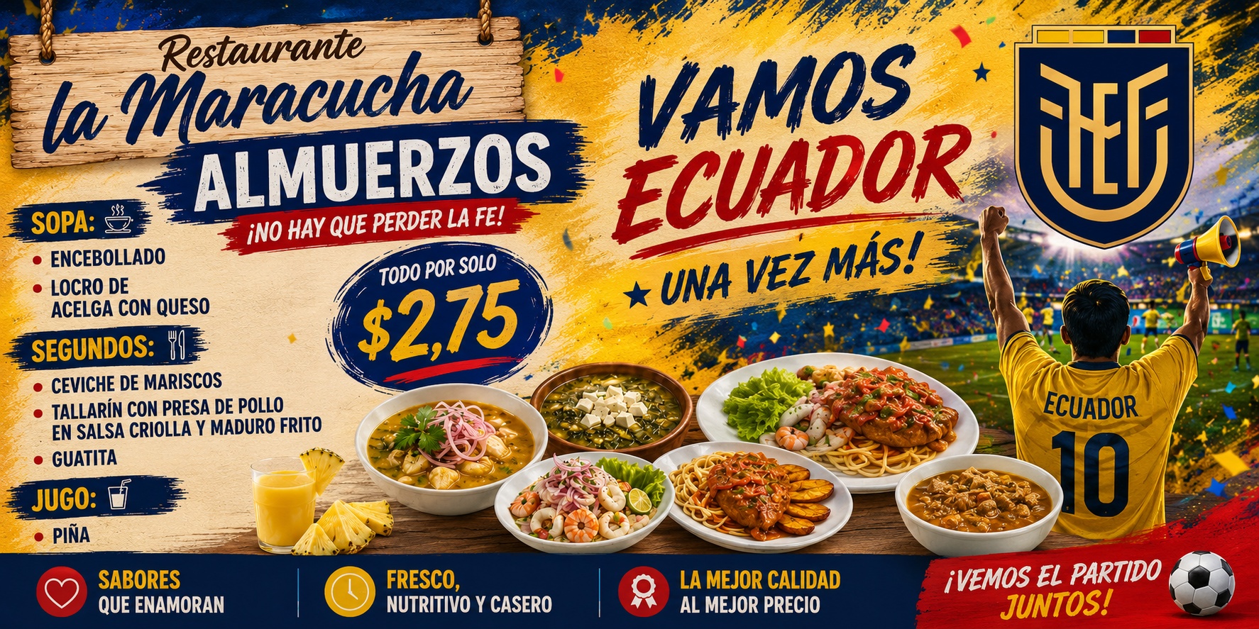 🔥 ¡Almuerzos Completos por solo $2,75! | Restaurante La Maracucha