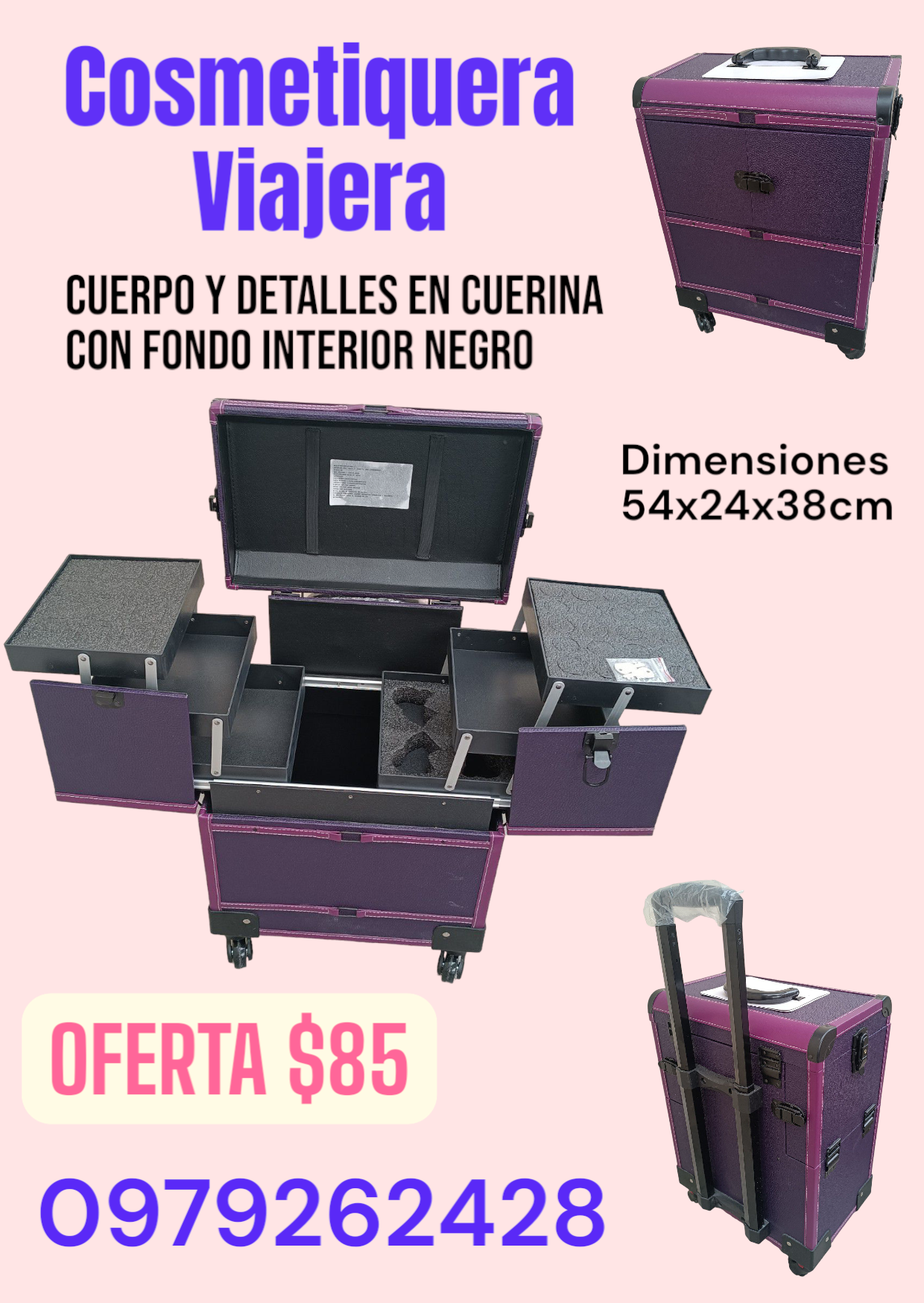 Maleta cosmetiquera viajera